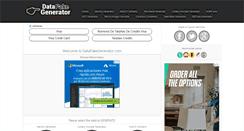 Desktop Screenshot of datafakegenerator.com